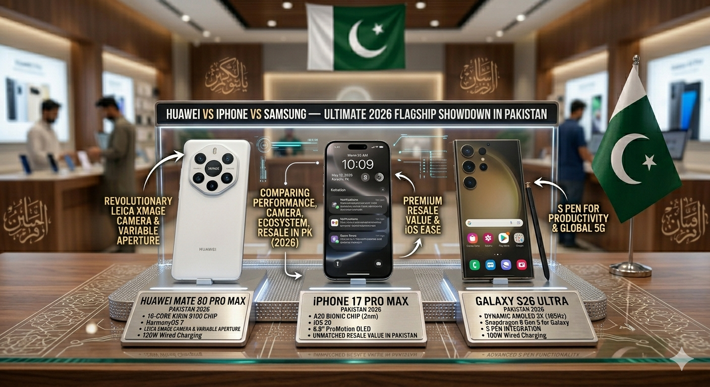 Huawei vs iPhone vs Samsung — Which Flagship Is Worth Buying in Pakistan 2026